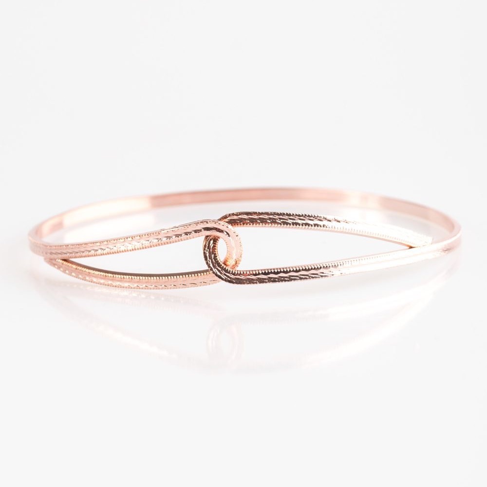 4 for $20 Rose Gold Elegant Expression Cuff Bracelet